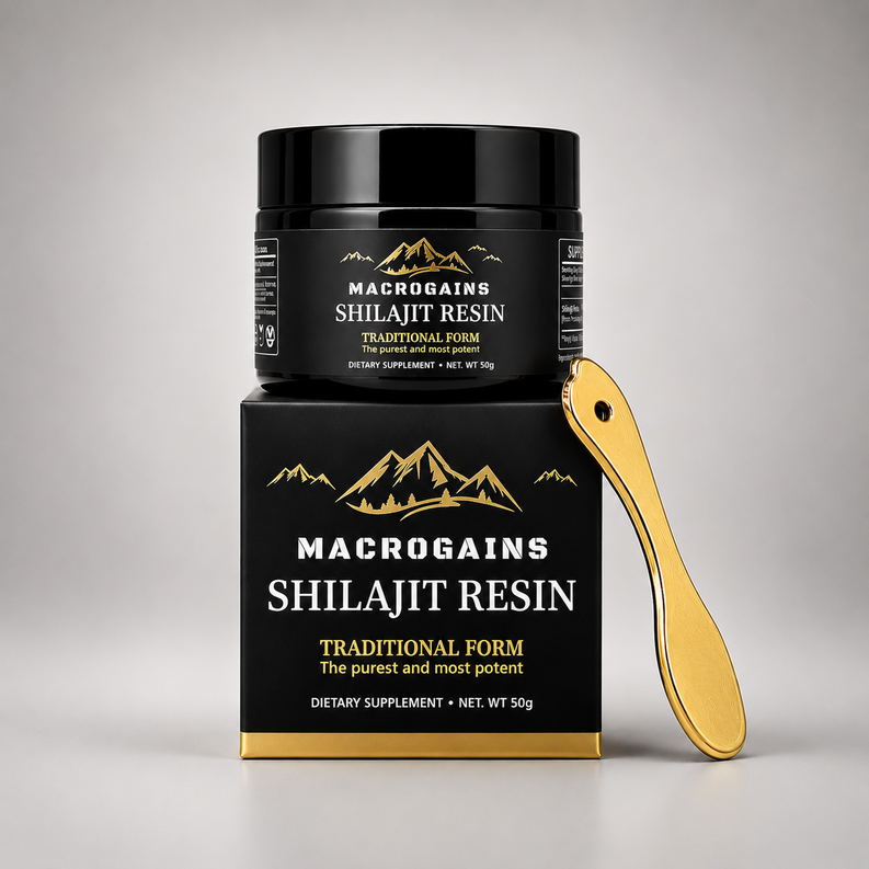 Macrogains Himalayan Shilajit. Built for Performance.