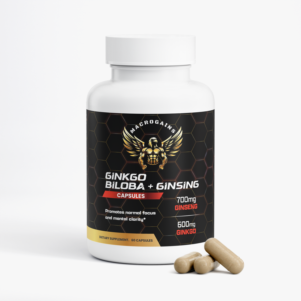 Ginkgo Biloba + Ginseng Capsules