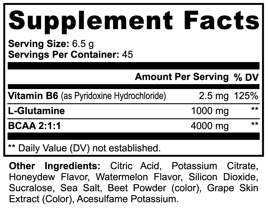 Branched Chain Amino Acids (Honeydew Watermelon)